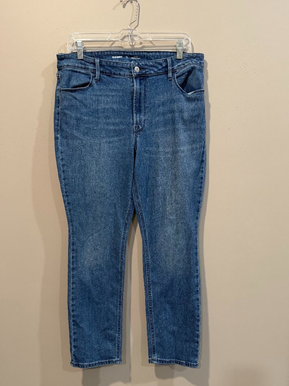 Old Navy High Rise Wow Straight Jean Pants Women Size 14 short